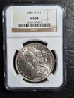 Beautiful 1885 O Morgan Silver Dollar NGC Graded MS 64