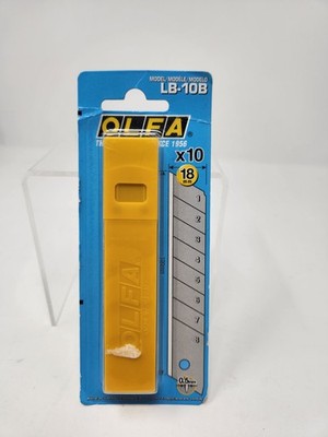 OLFA 10-PACK 18mm HEAVY DUTY SNAP OFF UTILITY KNIFE BLADES   MADE IN JAPAN