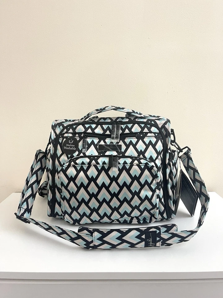 Nuevo con etiquetas Ju-Ju-Be B.F.F. Mochila Bolsa de Pañales Bebé Negro Diamante Lavable a Máquina Bolso Foto 2 de 4