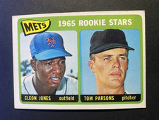 1965 Topps Baseball New York Mets Rookie Stars Cleon Jones Rookie Card #308. rookie card picture