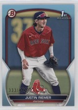 2023 Bowman Draft Sky Blue 333/499 Justin Riemer #BD-182 ut4