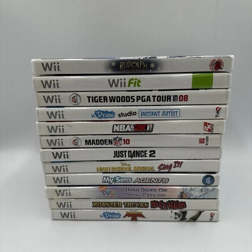 Lot of 12 Nintendo Wii Video Games with Manuals