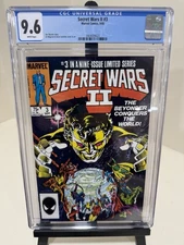 Secret Wars II #3 CGC 9.6 (Sep 1985, Marvel) Al Milgrom Cover, 1st full Beyonder