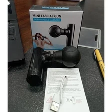 New Mini Massage Gun USB Portable Muscle Relaxer in black