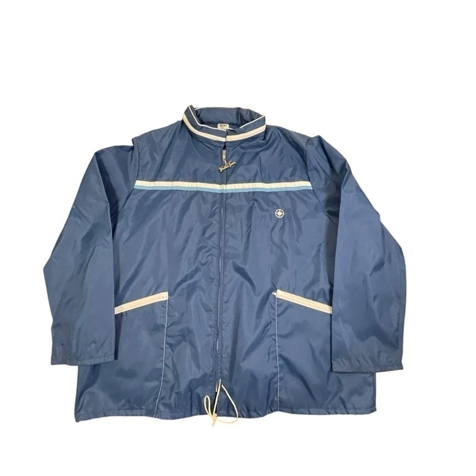 Chaqueta de lluvia azul vintage Weather Tamer hecha en los EE. UU. 🇺🇸 para hombre talla 48/28 W Foto 2 de 4