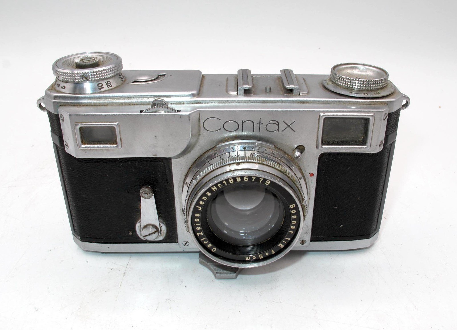*READ* CONTAX IIa RANGEFINDER W/ COLLAPSIBLE ZEISS JENA SONNAR 5cm F/2 & CASE