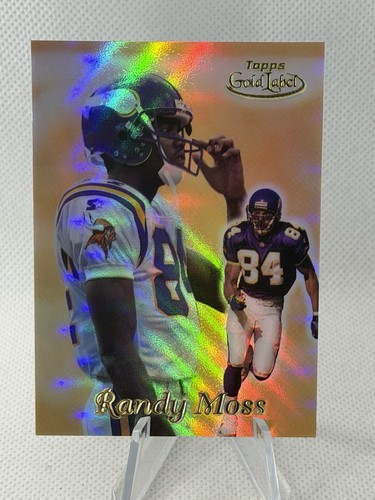 Randy Moss [Class 3 Black Label] #50 1999 Topps Gold Label card