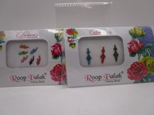 2 Packs of Multicolor ROOP PALACK Bindi Face Stickers Temporary Jewelry Tattoo