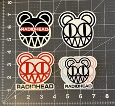 Radiohead Stickers Bear Logo 4 Stickers 3  