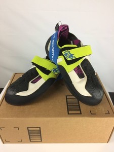 Excellent La Sportiva Skwama Women's Climbing Shoes, Apple Green/Cobalt Blue, W4