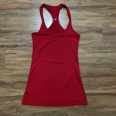 Lululemon Align Racerback Tank Top Womens 0 Red Athletic Workout Yoga