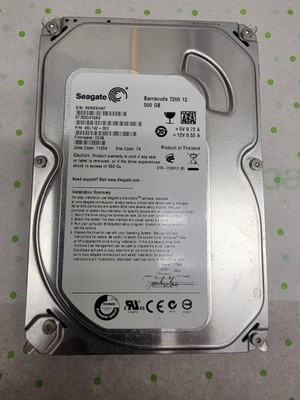 Seagate Barracuda 3.5'' 500GB SATA Hard Drive ST3500418AS
