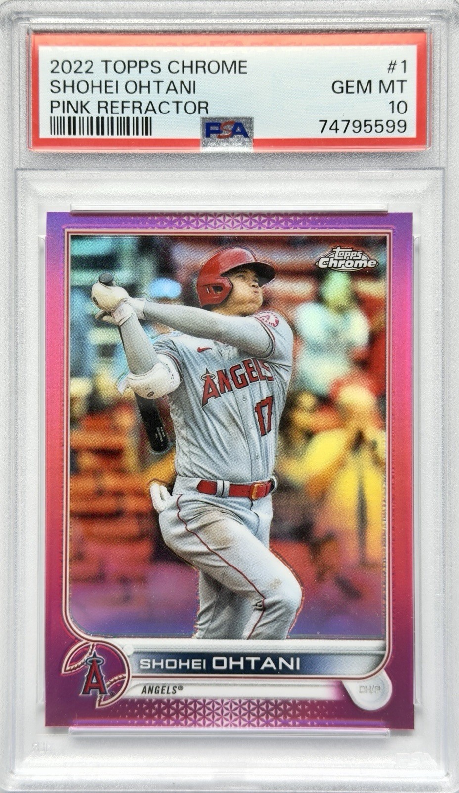 Shohei Ohtani 2022 Topps Chrome #1 Pink Refractor Price Guide