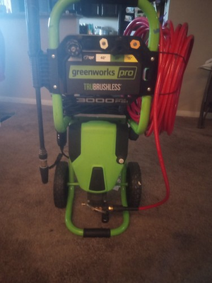 #ad Greenworks Pro TRUBRUSHLESS 3000 PSI Corded Electric Pressure Washer w Hose $250.50