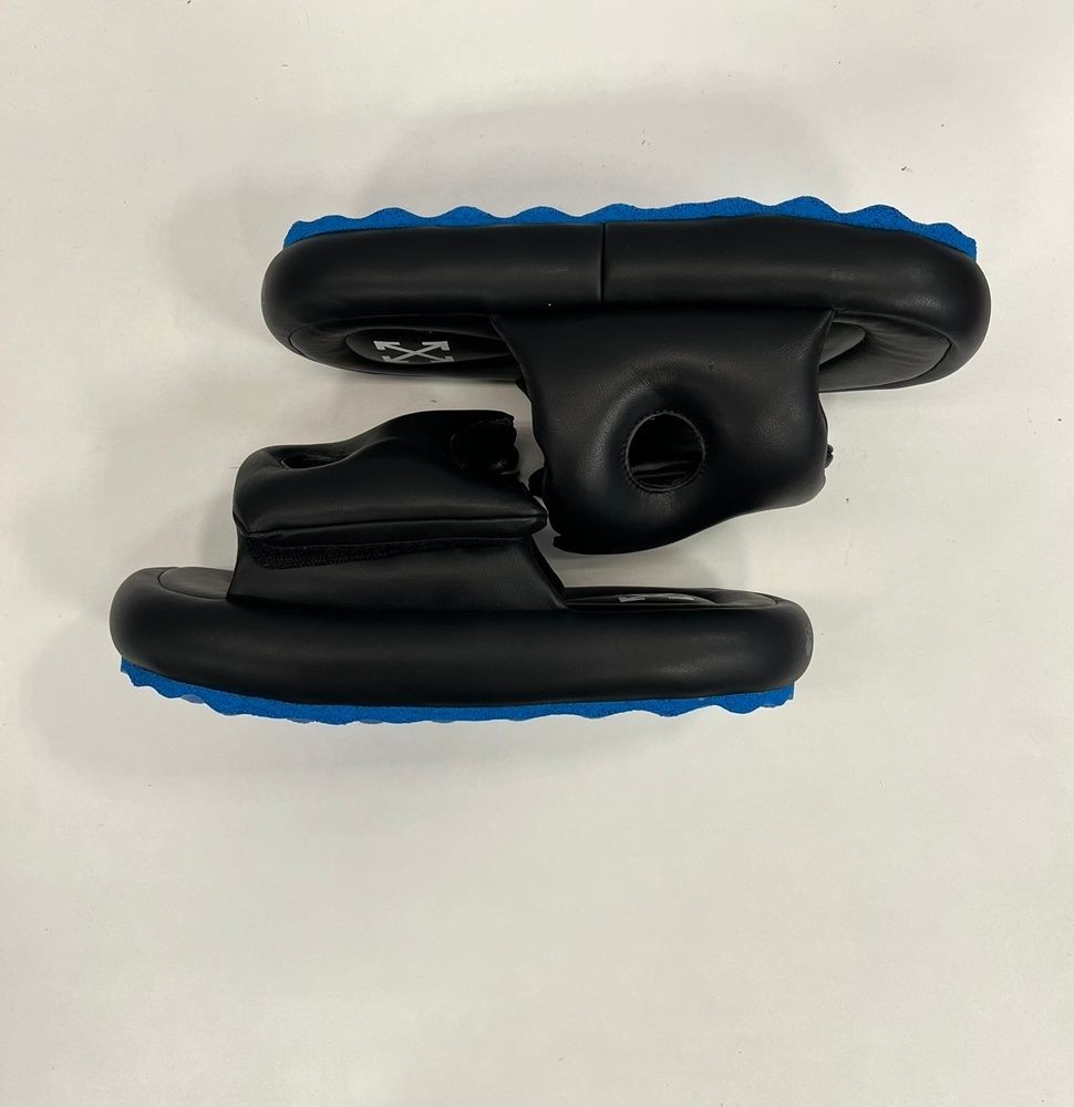 Off-White Meteor Padded Leather Slides Black Men's Shoes EU42 New From Japan thumbnail 3