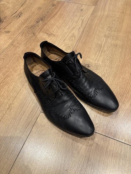 Men Barracuda Heels Black Leather 43