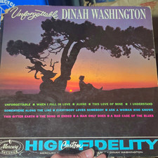 Dinah Washington - Unforgettable Mercury MG 20572 12" 33 RPM Vinyl LP Jazz