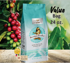 24 oz Hawaiian Paradise Coffee VANILLA MACADAMIA NUT Medium Roast Ground APG