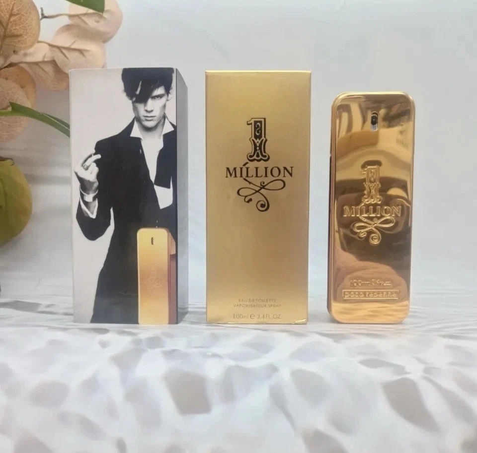 Paco Rabanne 1 millón EDT spray 3,4 oz 100 ml colonia para hombres nuevo en caja EE. UU. Foto 4 de 4