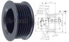 6Groove for Denso Alternator Pulley Chevrolet Cadillac Chrysler Dodge Jeep Ford