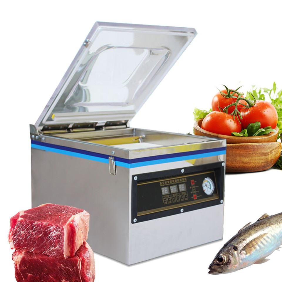 110V Commercial Vacuum Sealer Food Saver Sealing Machine Chamber