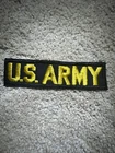 Vietnam War US ARMY Military Black And Gold Uniform Patch Vintage