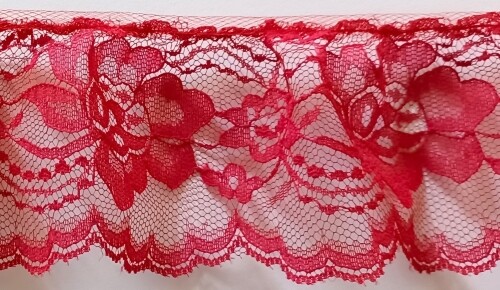 3 Yds. Solid 3" Wide Ruffled/Gathered Soft Lace Color Choices - Picture 57 of 73