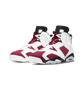 Nike Air Jordan 6 Retro Carmine Red White Black Bordeaux (Men's) CT8529-106