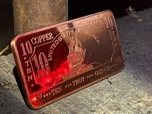 10 Unzen Kupferriegel - Mayflower Schiff CMC neuwertig - 10 Feinunzen (311 g) feines Kupfer - Bild 12 von 12