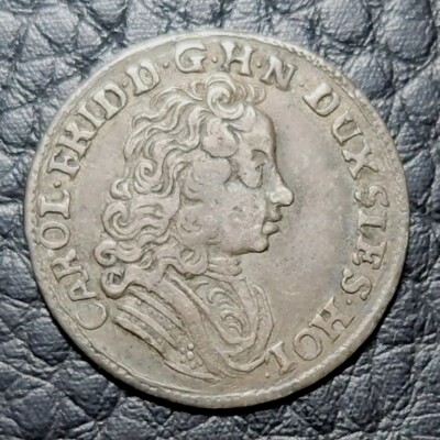 Silver 1712 Schleswig-Holstein-Gottorp Germany 4 Schilling | VF/XF Condition
