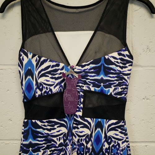 Amy Childs Dress BNWT Slip Dress Knee Length UK 8 Blue Abstract - Picture 5 of 11