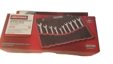 CRAFTSMAN 10-pc Combination Wrench Set SAE/INCH+METRIC with POUCH - NEW 9-99061