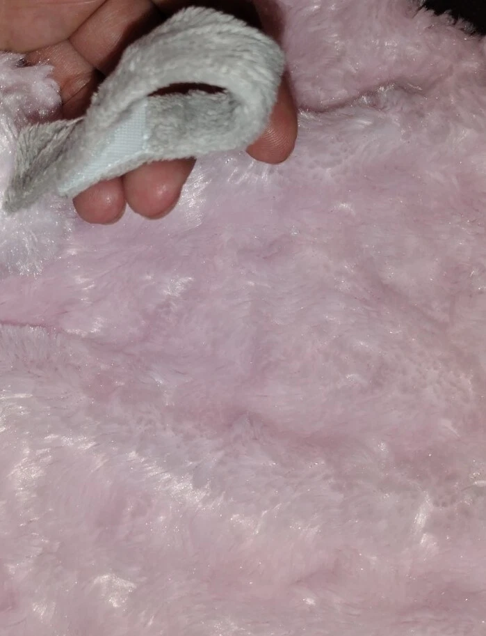 Mantas Beyond Bebé Niña Rosa Remolino Conejito Seguridad Binky Asiento de Coche Cuna ¡Encantadora! Z Foto 4 de 4