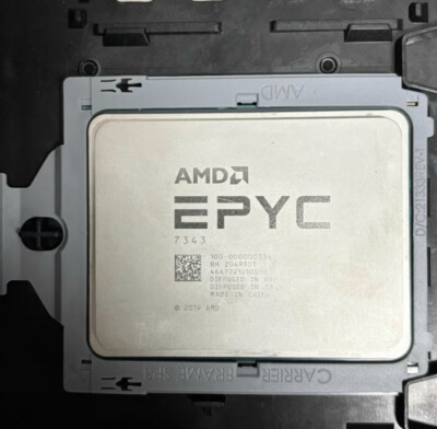 AMD EPYC 7343 EPYC 16 core 32 threads 3.2-3.9ghz SP3 CPU processor no lock