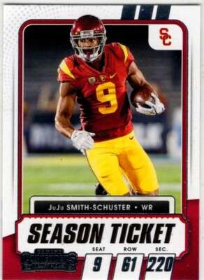 2021 Panini Contenders Draft JuJu Smith-Schuster No. 90 SC Trojans