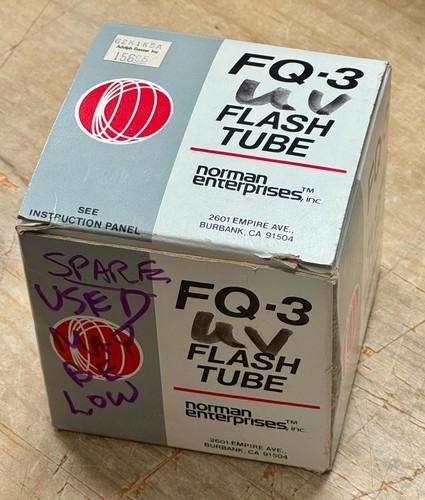 Norman FQ3 Replacement Flashtube for LH2400 Heads (Used Spare)
