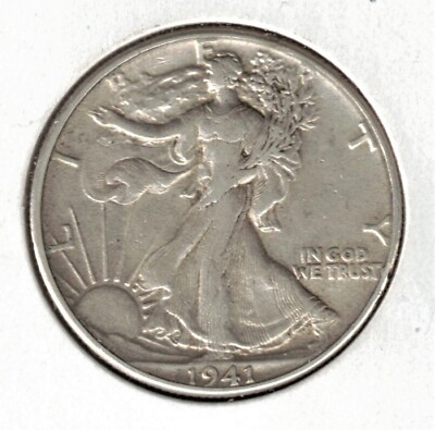 1941 P Liberty Walking Half Dollar (US Coin) 50 Cents VF+ | eBay