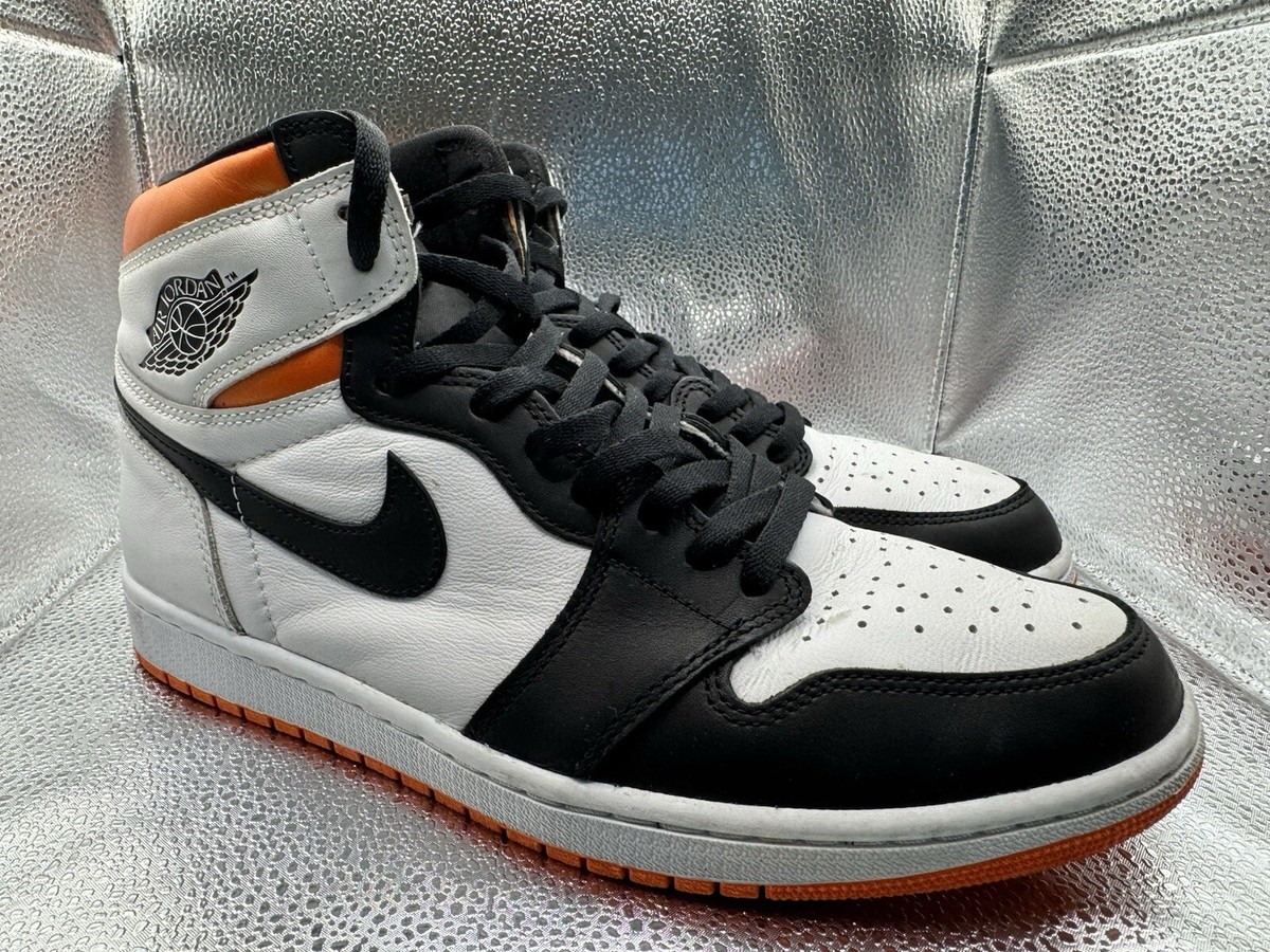 Size 10.5‎ Jordan 1 Retro High Electro Orange Mens Lace-Up Sneakers 555088-180 Nike Air Jordan 1 Retro High OG Electro Orange 555088-180  main image 3