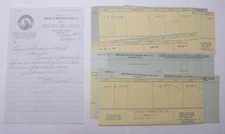 1928 Lamson Goodnow Devoe Raynolds Co NYC Handwritten Check Stubs Ephemera L291F