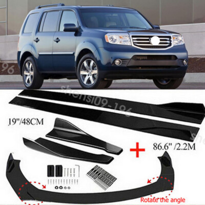 For Honda Pilot 2003-2022 Front Rear Bumper Lip Spoiler Splitter Kit Side Skirt