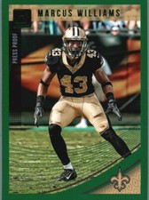 2018 Donruss #199 Marcus Williams Press Proof Green