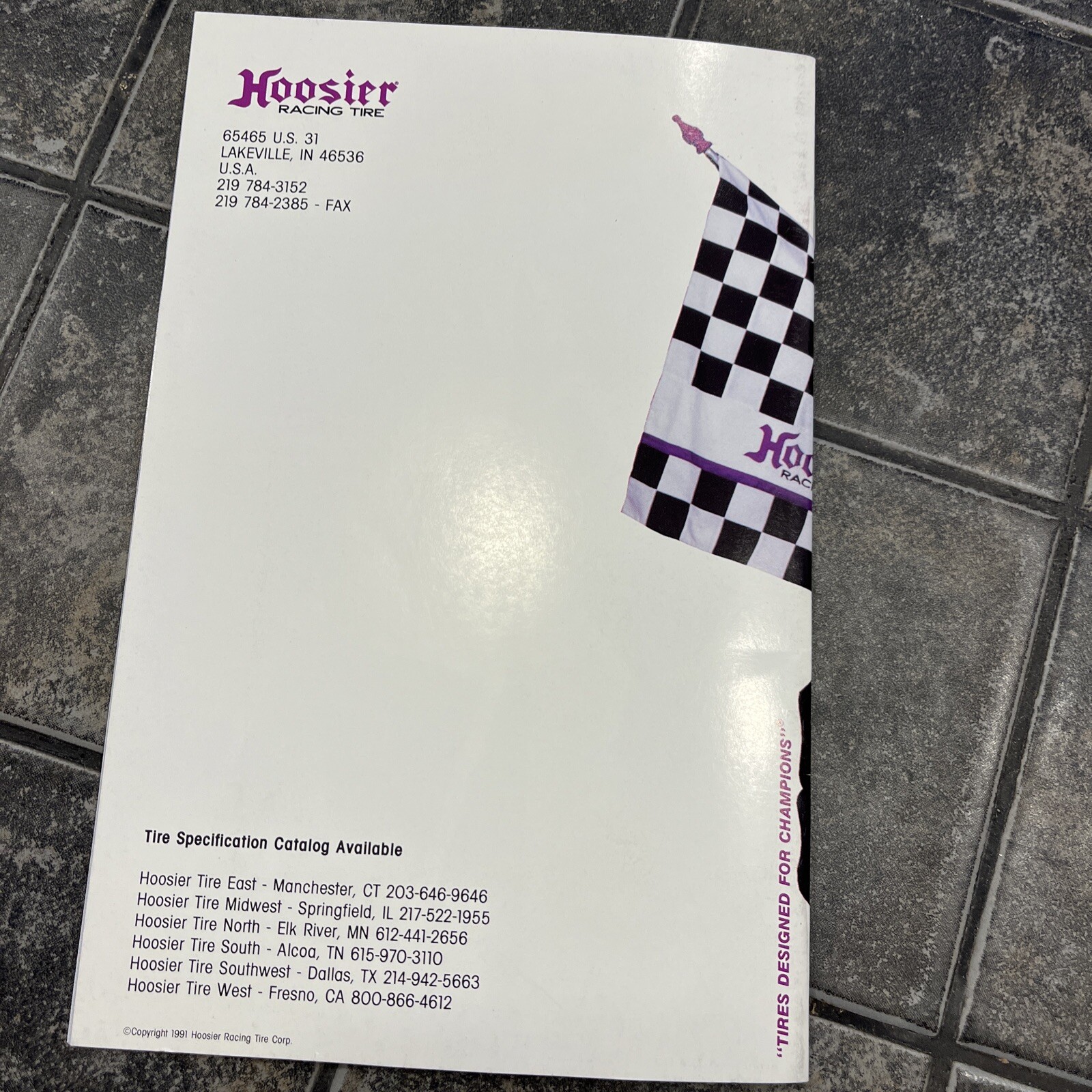 1991 Hoosier Racing Tire Apparel Catalog Jeff Gordon Rookie Rare eBay