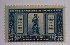 Travelstamps: 1925 US Stamps Scott #619 Lexington-Concord Sesquicentennial mogh