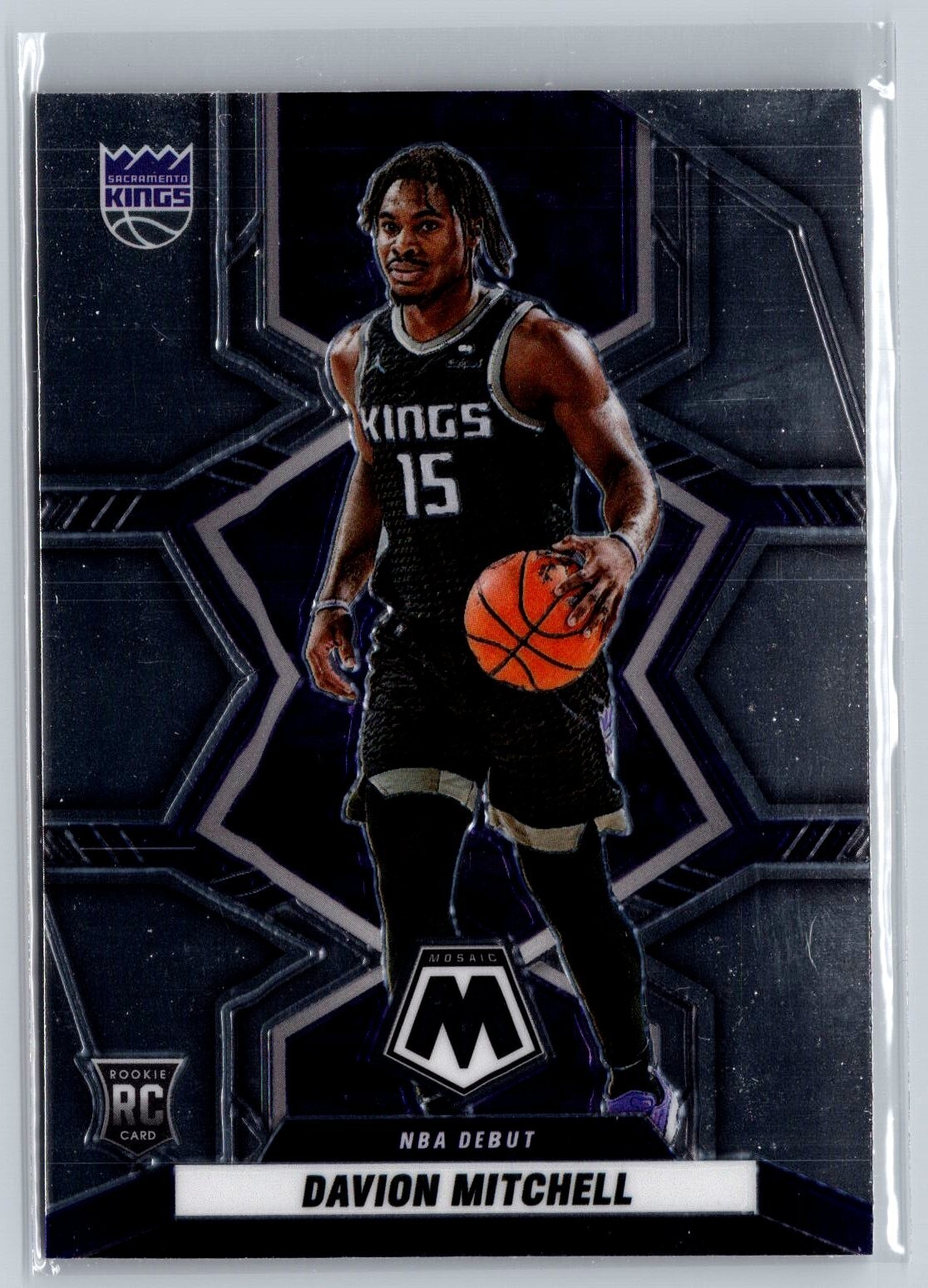 2021-22 Panini Mosaic #269 Davion Mitchell RC Rookie Sacramento Kings