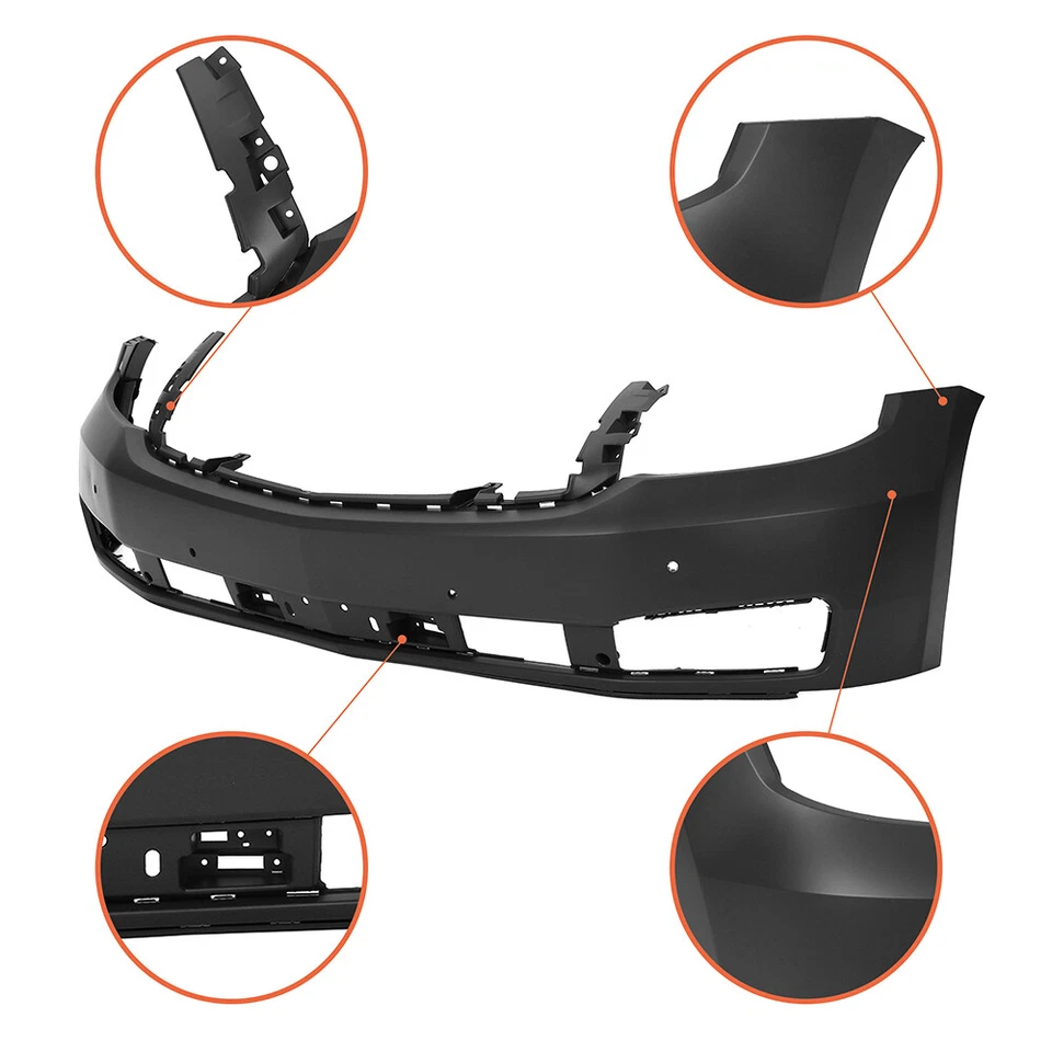 Front Bumper Cover w/ Sensor holes for 2015-2020 Chevrolet Tahoe Suburban - Изображение 2 из 4