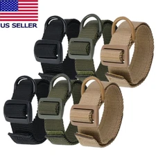 2PCS Tactical Gun Sling Adjustable Rifle ButtStock Nylon Strap with D Ring Loop