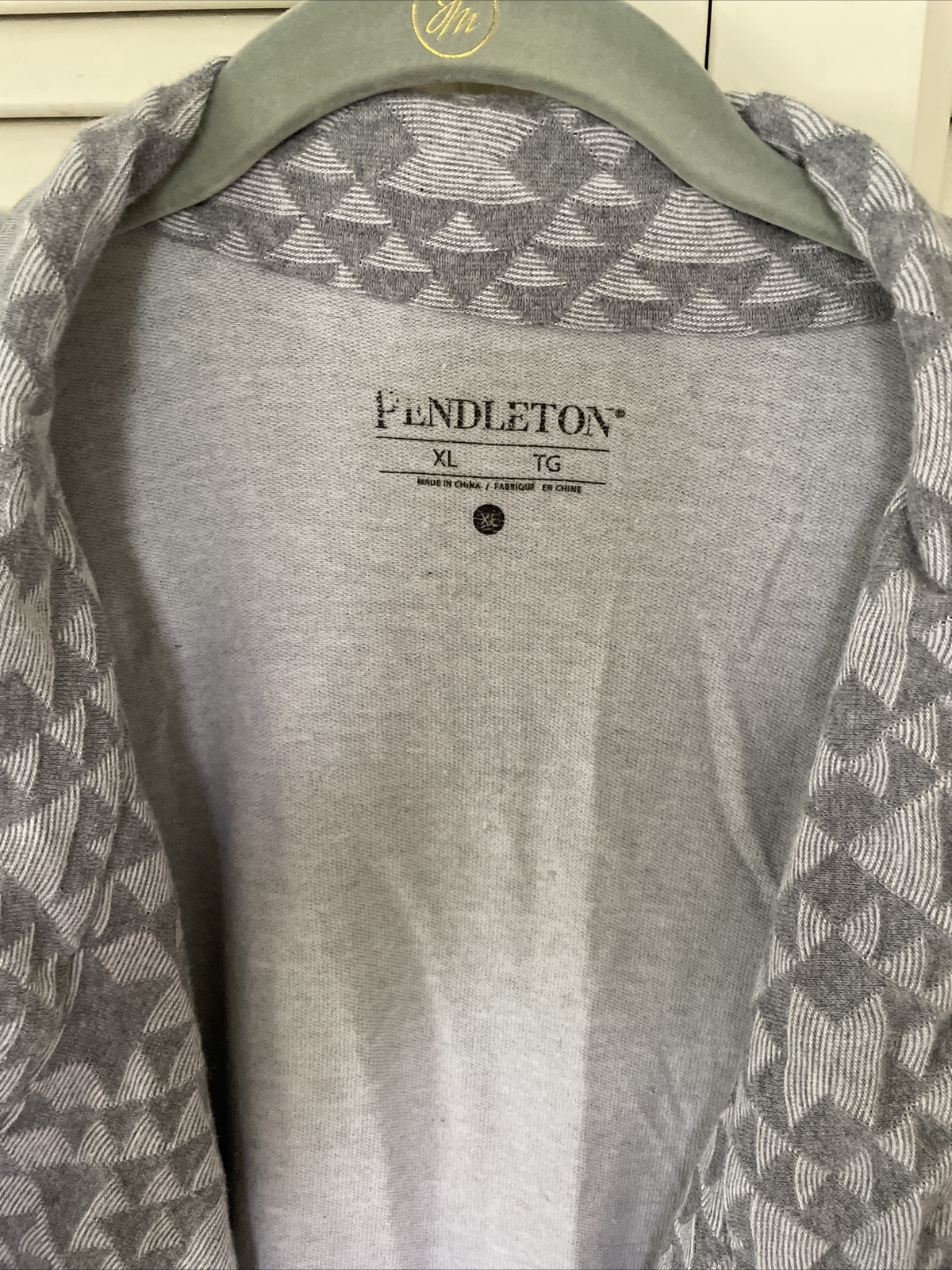 PENDLETON GREY OPEN SHIRT WITH NATIVE AMERICANPAT… - image 2