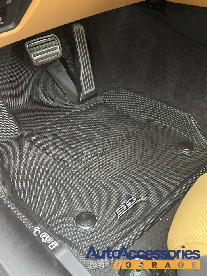 Forros de piso 3D MAXpider preto 1ª linha 2 peças para Fiat 124 - Imagem 3 de 4