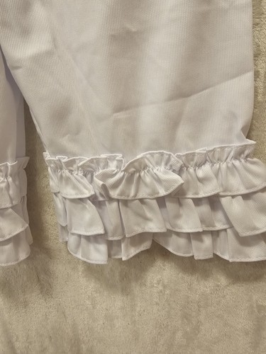 NWTS Shrimp and Grits White Ruffle Shorts Capri Size 4T - Picture 5 of 11