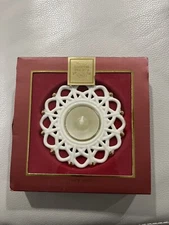 Lenox Porcelain Snow Lights Shimmer Votive NEW